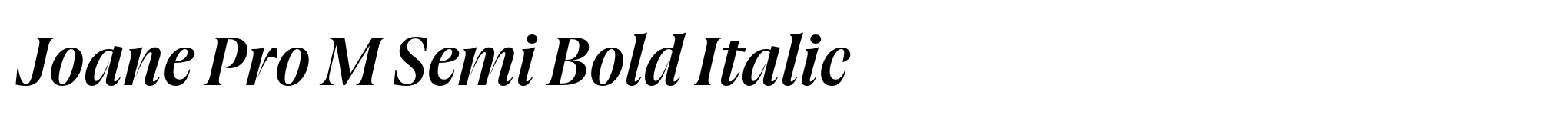 Joane Pro M Semi Bold Italic image